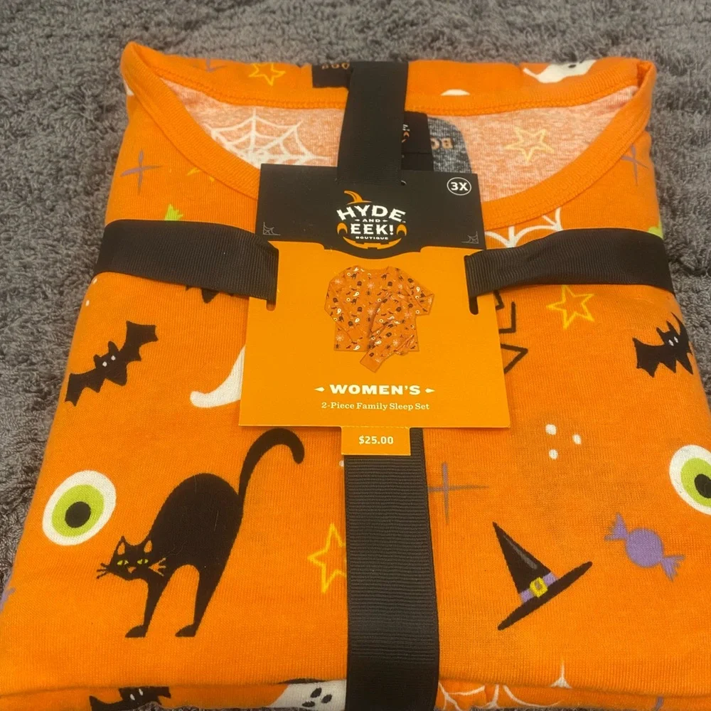 Women's Orange Halloween Pajama Set by Hyde & Eek!
